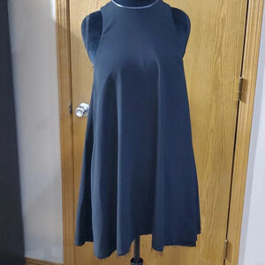 Alexander wang sleeveless fringed hem black a line dress 👗 ♥️